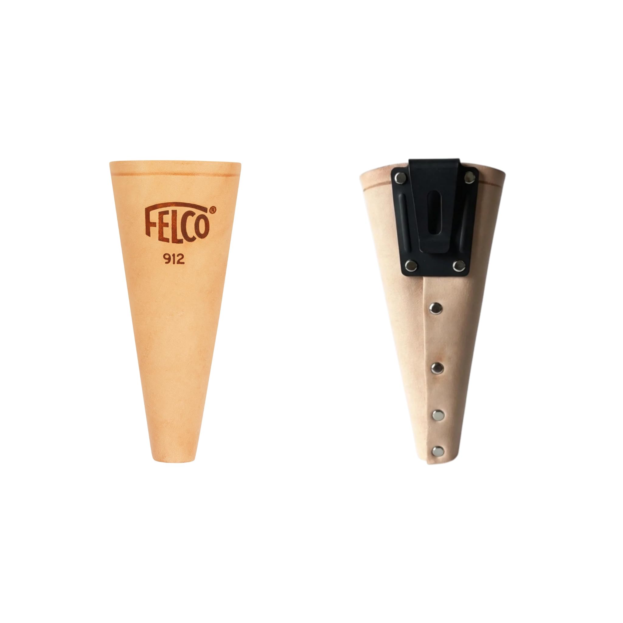 FELCO 2 Forbici da Potatura Professionali Bypass 25 mm per Mano Destra con Fodero Rinforzato FELCO 912 per Uso Intensivo