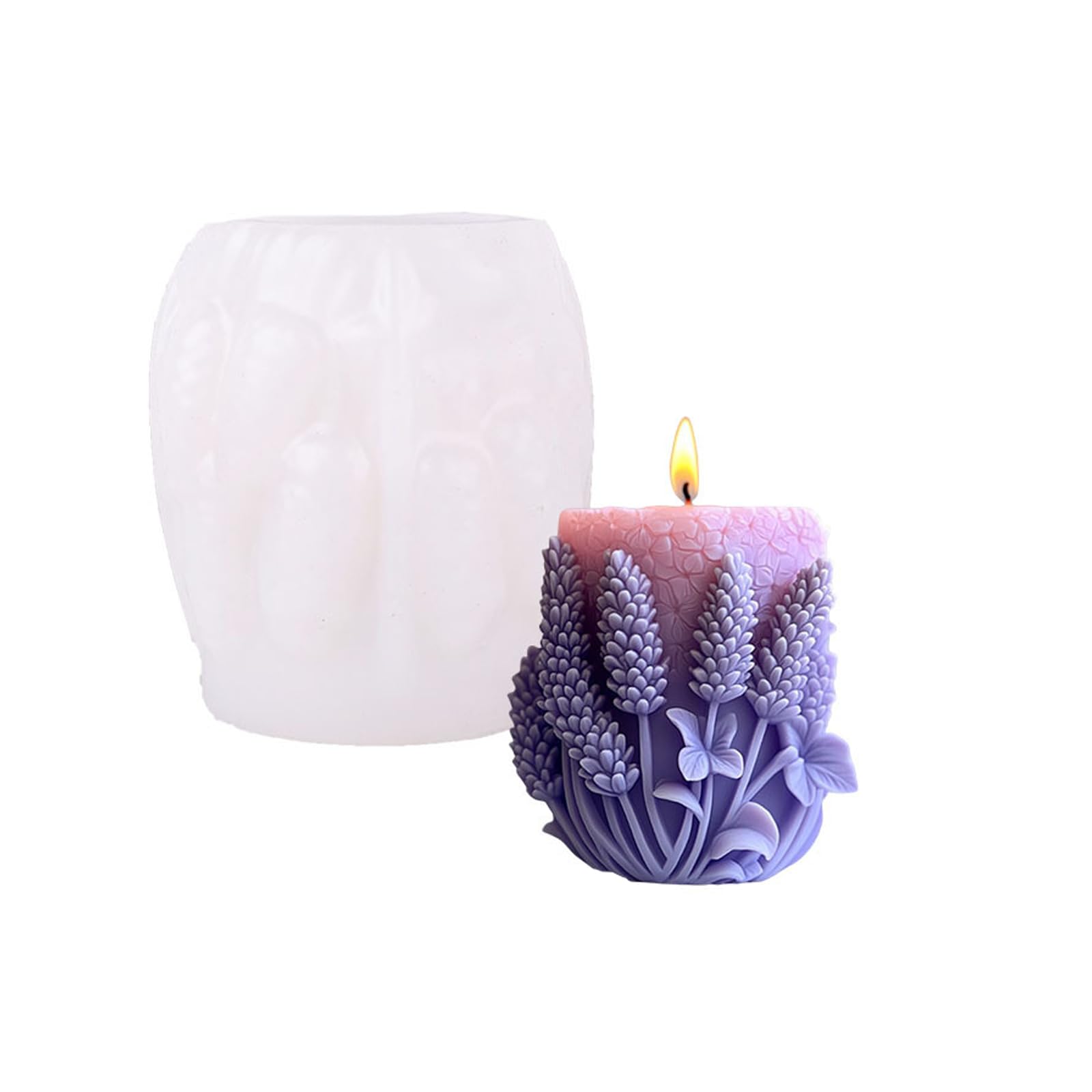 NEWFT Silicone Lavender Series Molds Ornament Molds Casting Epoxy Resin Plasters Castings