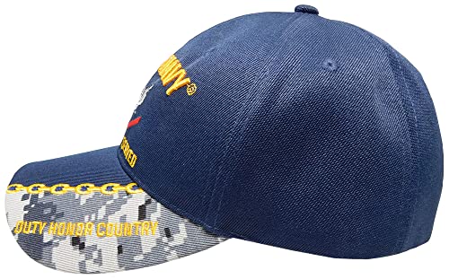 Gorra azul Navy acrílica ajustable bordada miniatura 4