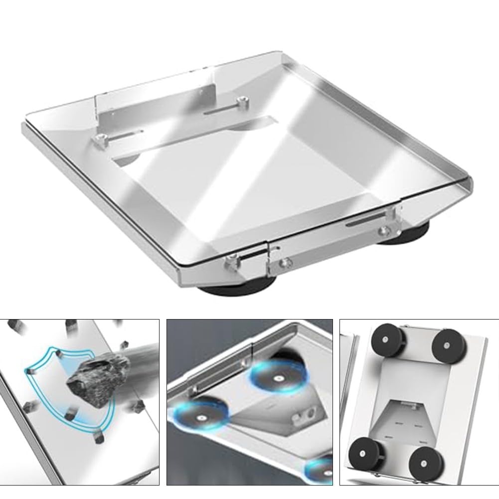 Staffa di montaggio in alluminio con copertura trasparente e base magnetica rivestita in gomma per Starlink Mini Caravan Camper Van Yacht Truck