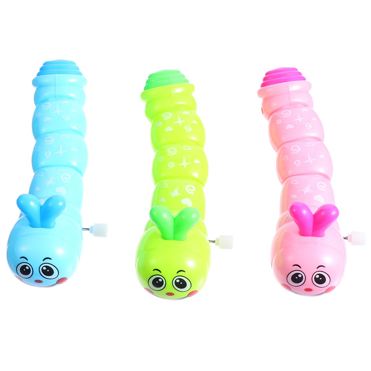 TOYANDONA 3pcs Animal Wind Up Toys Caterpillar Clockwork Toys Bug Figurine Figure Statue for Toddlers Kids Carnival Easter Birthday Party Favors (Random Style)
