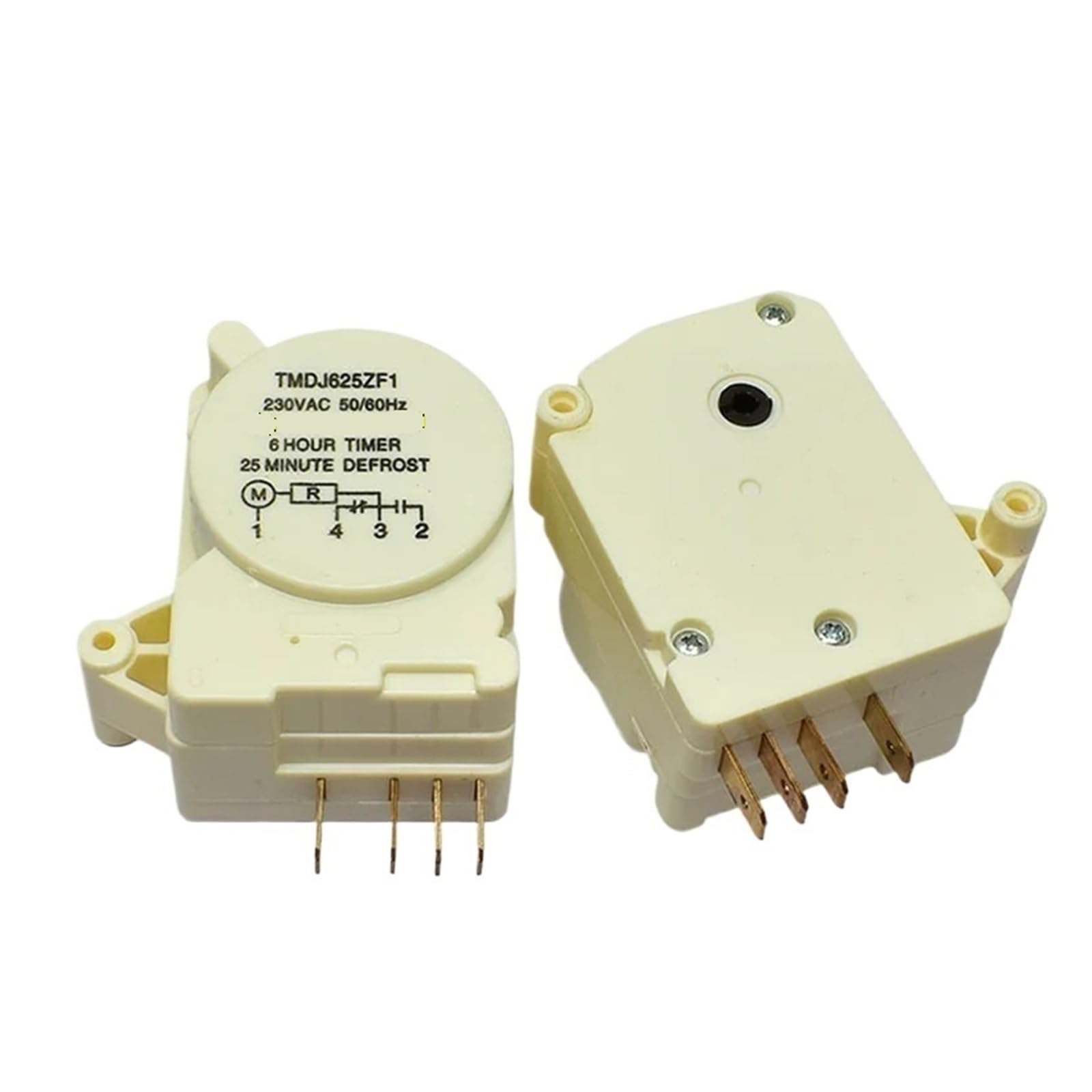 Refrigerator Defrost Timer 1Pcs TMDJ625ZF1 230VAC Refrigerator Defrosting Timer,Compatible For Panasonic,Replament