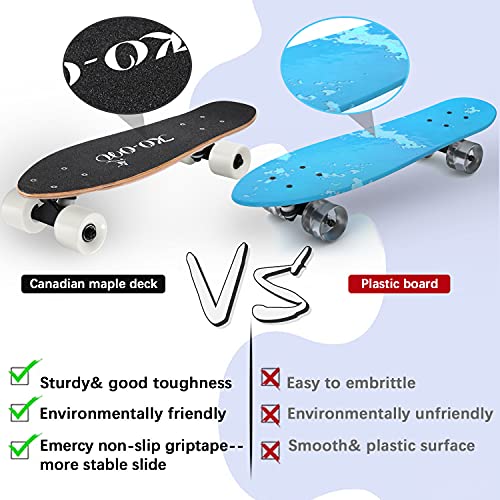 Image of KO-ON Skateboard Complete Skateboards 22 Inch Mini Cruiser Skateboards for Beginners Kids Boys and Girls