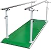 Physical Therapy Parallel Bars, Adjustable Height & Width Walking Assist bar, Heavy Duty Rehab Equipment for Home/Professional Rehabilitation Exercises(Green)