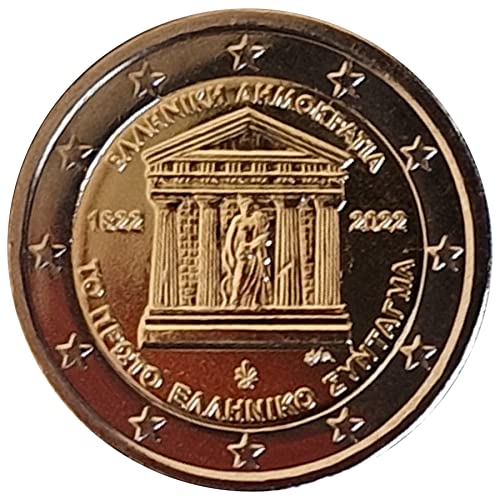 2 Euro Münze Griechenland 2022 Verfassung Sondermünze GR22VE10 Cover