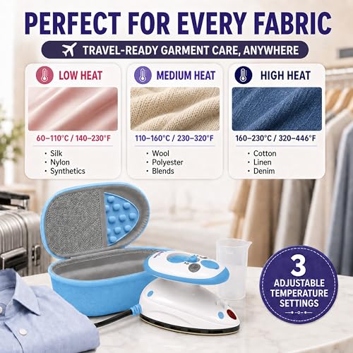 Mini fer à vapeur de voyage compact idéal pour trajets et patchwork - 5