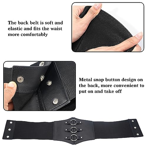 Stylish Corset Belt Metal O-Ring Waistband Heart-Ring Waistband3