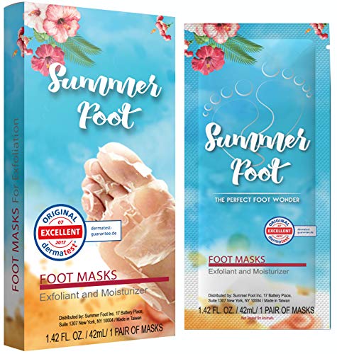 Summer Foot Premium Foot Mask for Baby Soft Feet | Exfoliating Foot Peel & Callus Remover for Feet - Repair rough heels with one-time treatment