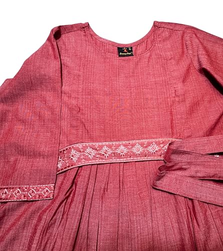 Image of DUMMY SHAPE Pregnancy Dresses for Women Cotton | Floral Anarkali Flare Kurta with Dual Nursing Zippers | Pregnancy & Breastfeeding | Feeding Kurtis | Baby Shower | Gifts for Pregnant Woman