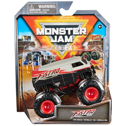 Monster Jam, Official Fastro Van Monster Truck, Die-Cast Vehicle, 1:64 Scale, Kids Toys for Boys Ages 3 and up