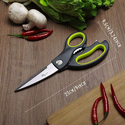 RANIACO Kitchen Scissors Dishwasher Safe,Stainless Steel Cooking Knives,Heavty Duty Food Shears for Poultry Chicken Bones Seafood Meat Vegetable - Thumbnail 5