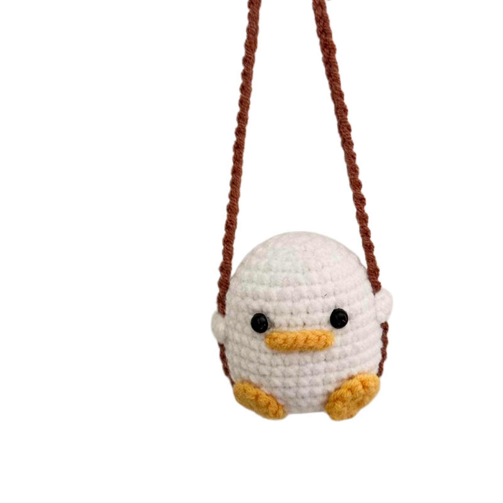 Knitted Decoration Automotive Interior Charms Crochet Animal Pattern Pendant Car Rearview Glass Hanging Ornament Decoration Fun Driving Car Ornament