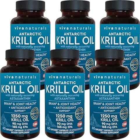 Viva Naturals Antarctic Krill Oil 1250 mg (6 Pack) Cover