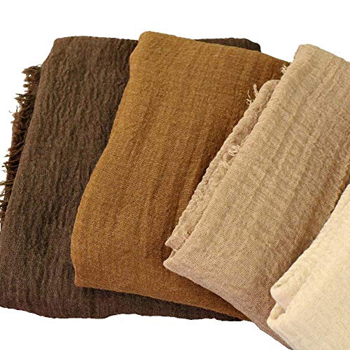 Xrdss TPOU1A Summer Cotton Blend Crinkle Vintage Soft Scarf thumb #1