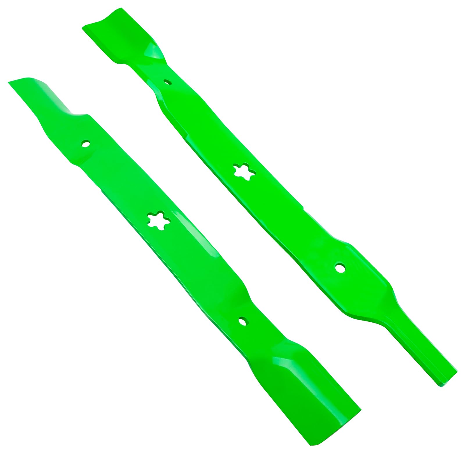 Paquete de 2 cuchillas 21547174 (mulching) de repuesto 21547175 compatible con Ari ens 936007 936045 936070 para cortacésped de cubierta de 60 pulgadas