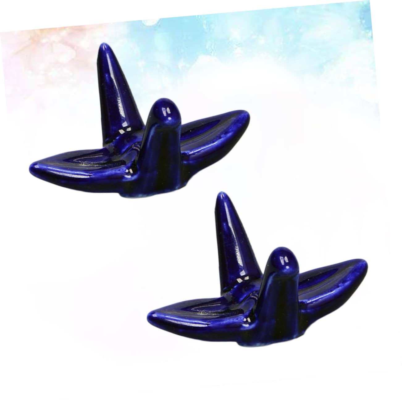 Repose-Baguettes décoratif, Support pour Baguettes, 4 pièces, Sculpture de cuillère Japonaise, Support pour ustensiles de Cuisine et de Table, Couverts en céramique