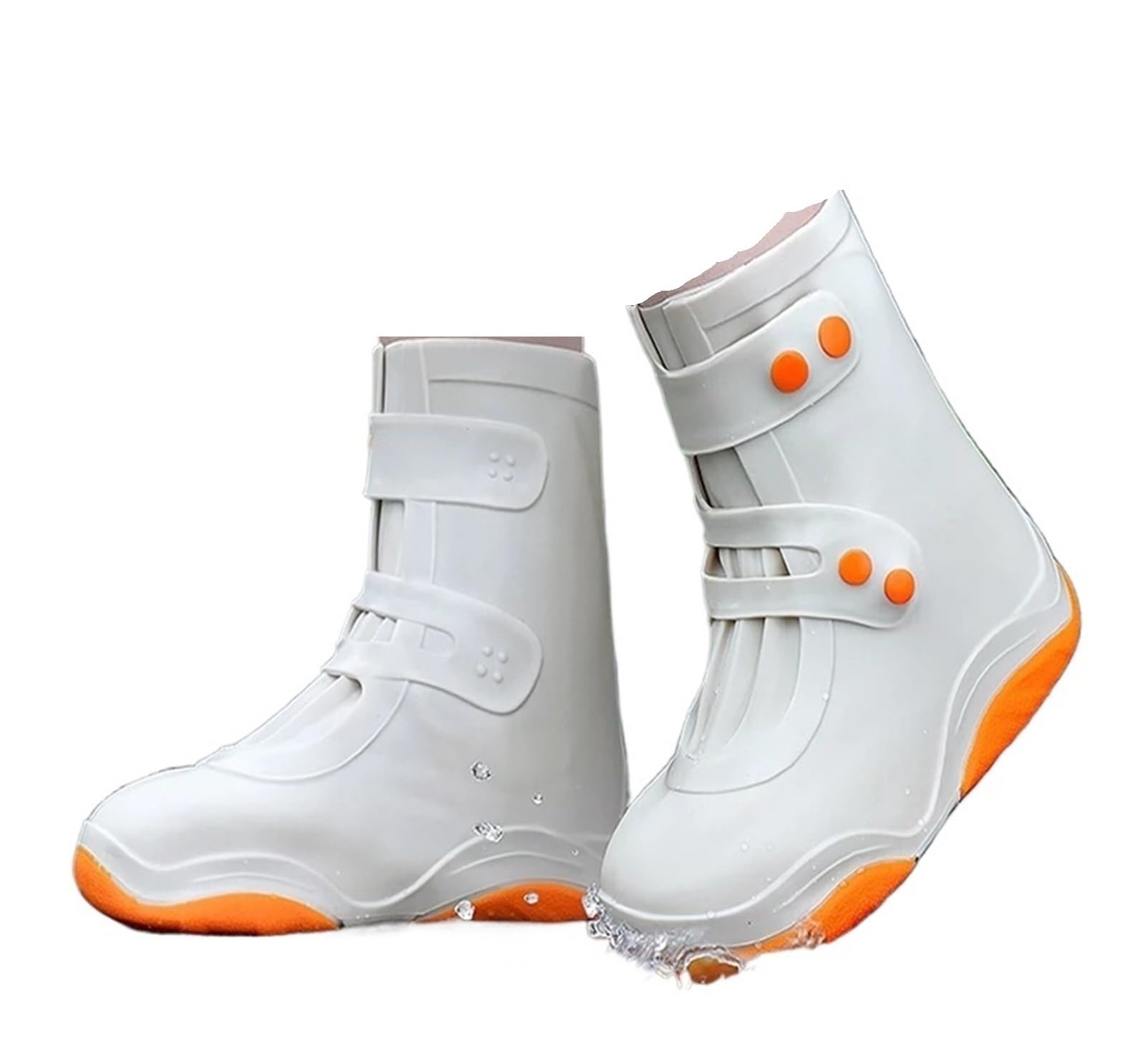 Copriscarpe impermeabile in silicone | Arancione Taglie multiple Rainy Days: Copriscarpe