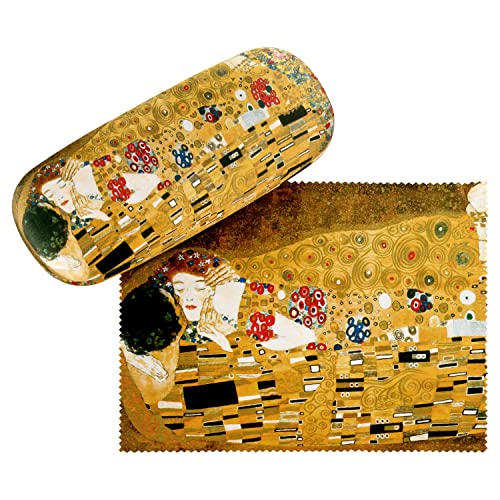 VON LILIENFELD Portaocchiali Astuccio Occhiali Regalo Arte Gustav Klimt: Il bacio