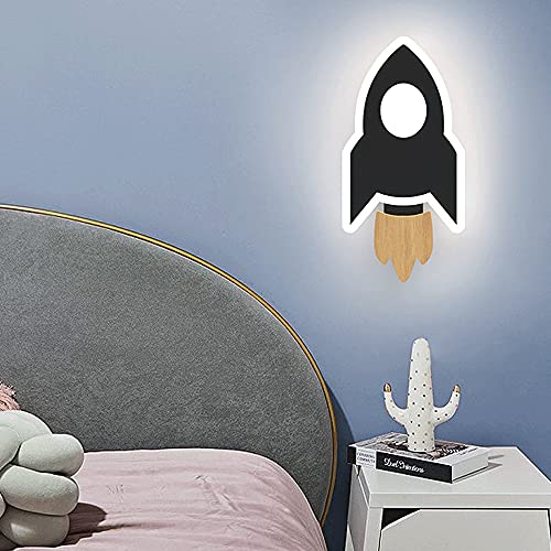 Lámpara de pared cohete LED regulable para iluminación de dormitorio infantil 2