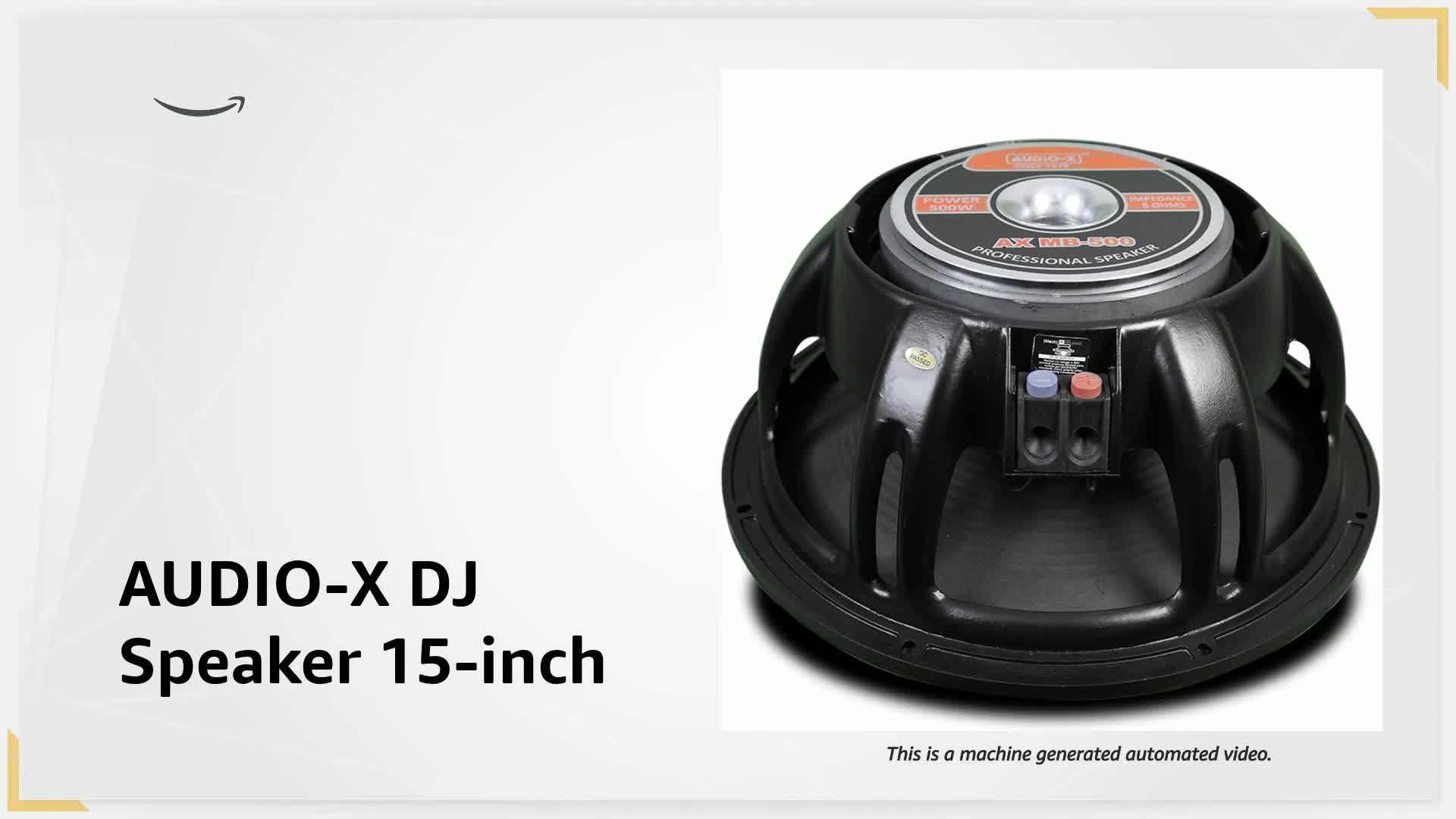 DJ Introducing the Ferrite DJ Speaker Model ZX15X351 - Atipro