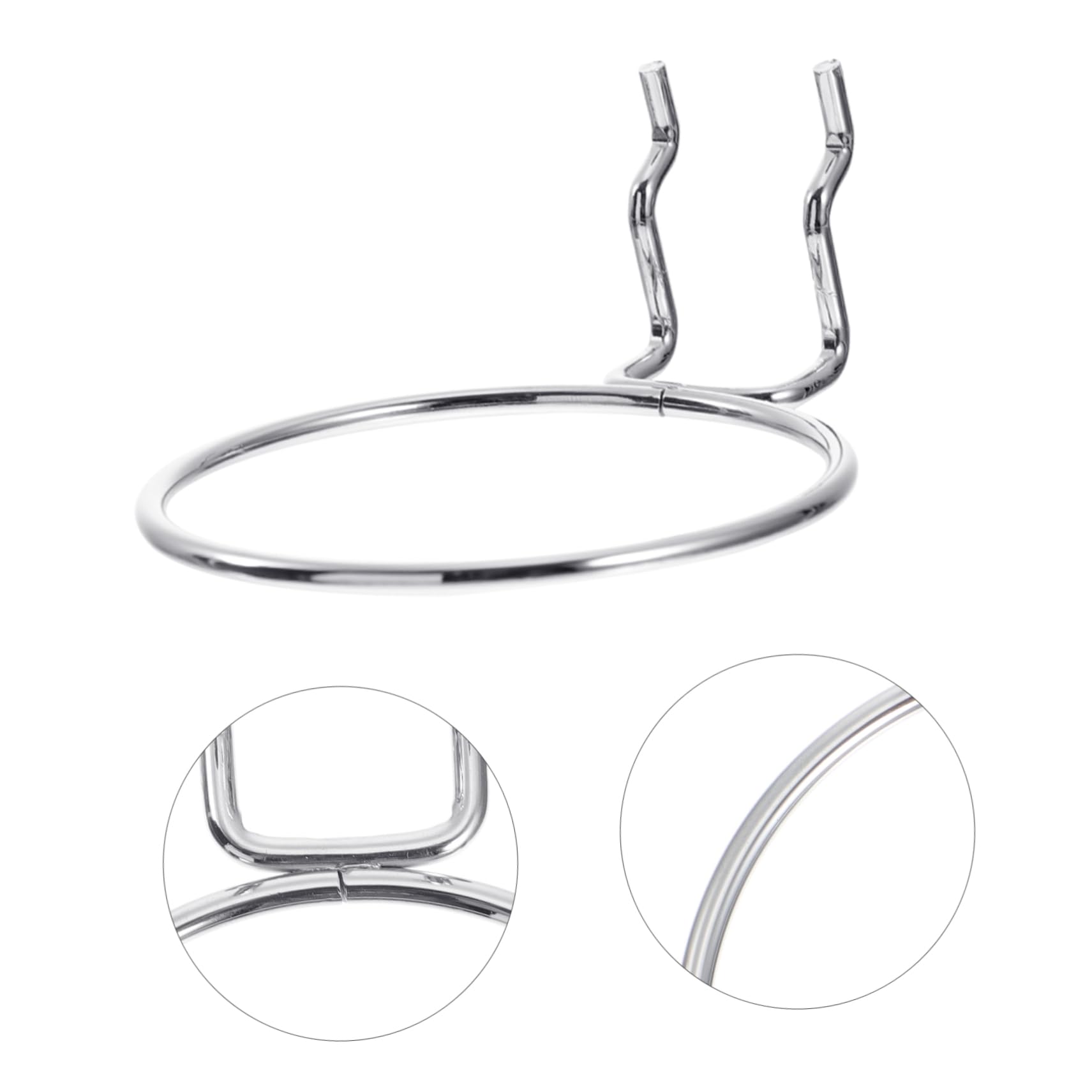 Cabilock 6pcs Round Pegboard Display Hooks for Supermarket Shelves and Resistant Hangers Fine Polishing for Smooth Finish for Home and Store Use