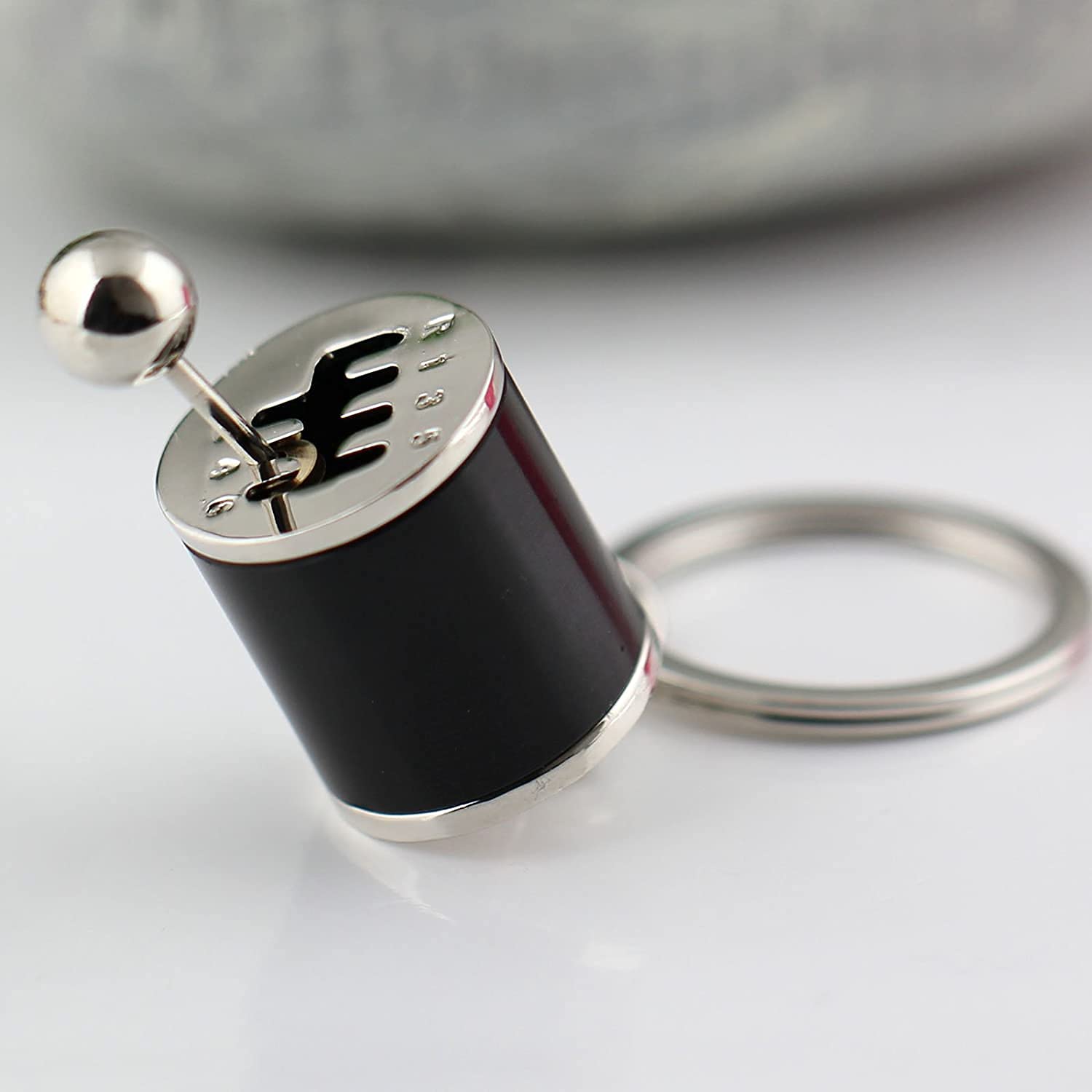 Transmission Fidget Gear Keychain Ring Creative Auto Part Model Six-Speed Manual Gear Box(Assorted Color-Pack of 1)