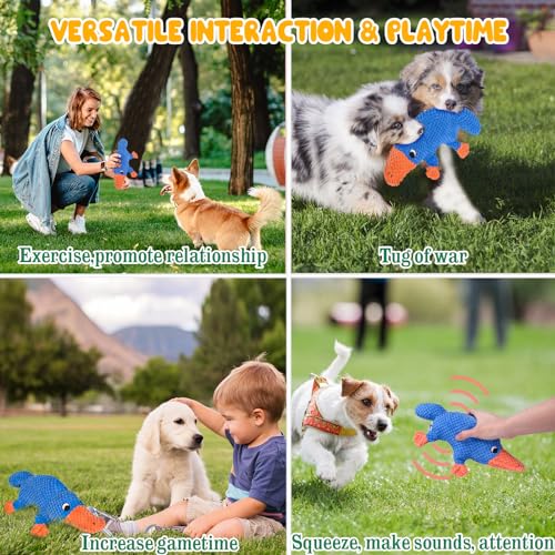 Image of Vitscan Squeaky Dog Toys for Aggressive Chewers Small Medium Large Breed