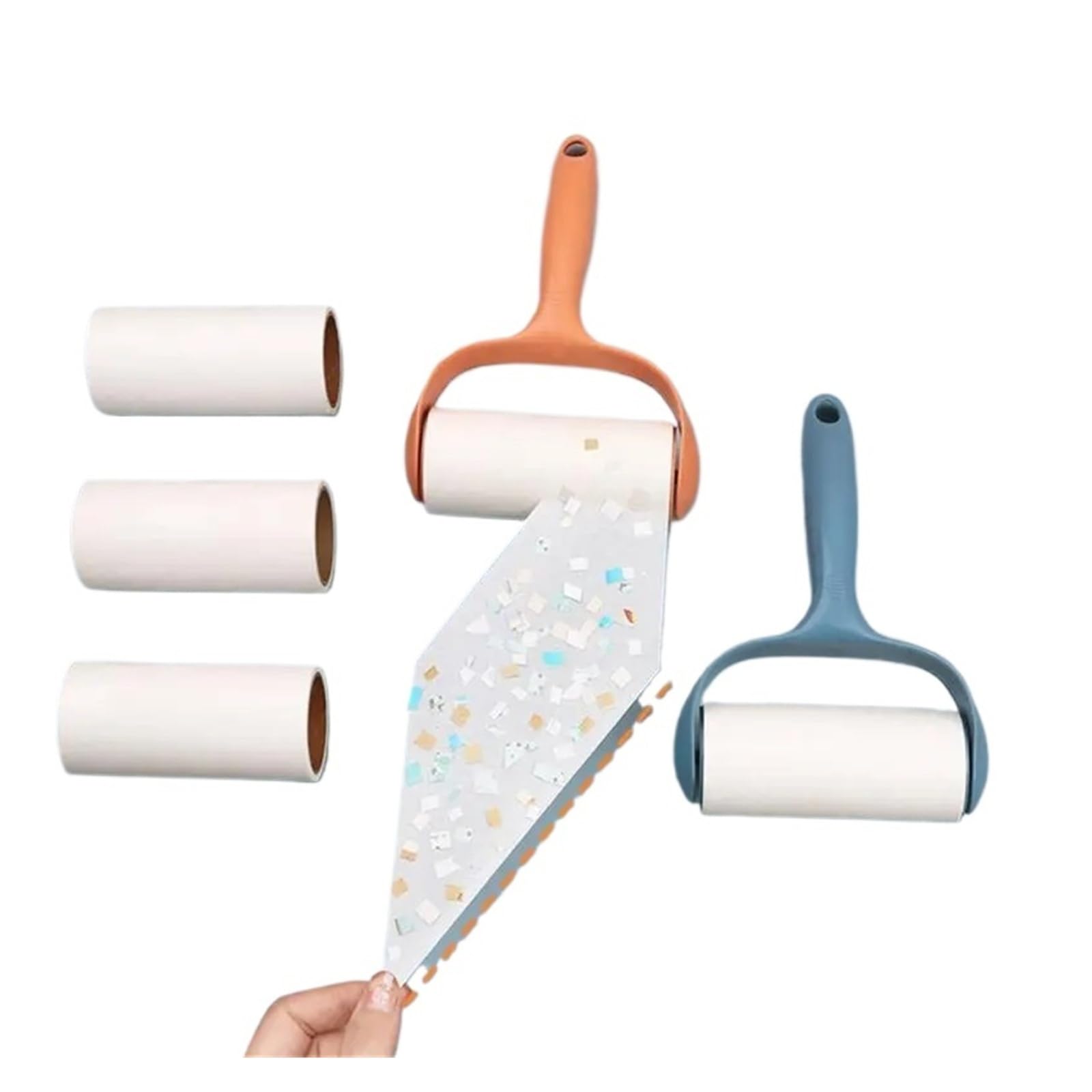 Lint roller Tearable Roll Paper Sticky Roller Dust Wiper Pet Hair(F47 Style G)