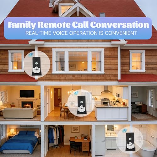 image for Puzau Wireless Intercom System for Home - 2 Way Voice Super Long Range