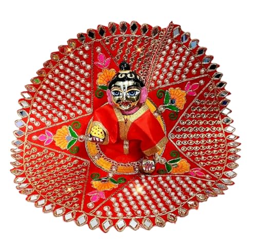 Image of Partish Laddu Gopal Heavy Dress Pack of 4 l Ladoo Gopal Dress l Bal Gopal l Kanha Ji Thakur Ji Heavy Dress Size 1 2 4 5 6 (Pack of 4,A, Size 6)