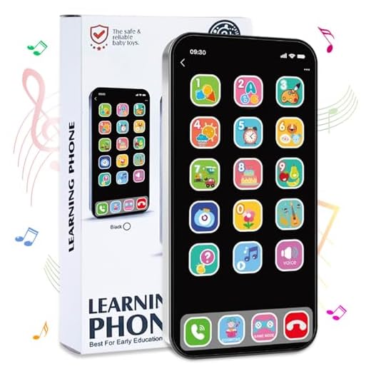 HIETIRA Baby Cell Phone Toy: Baby Phone Toy Fake Phones for Kids 6 to 12 Months Toddler Play Phone for Toddlers 1-3 - Kids Smart Phone Toys with Music & Learning Toy for 3 4 5 6 Year Old