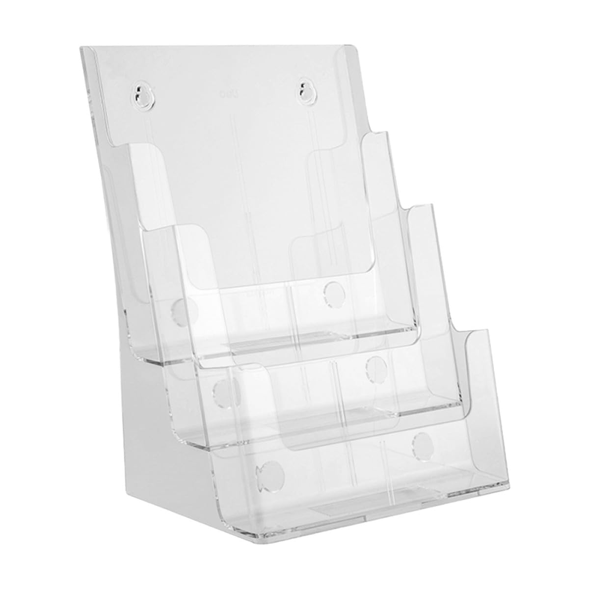 Organizzatore da Scrivania Acrilico a Tre Strati per Archiviazione Documenti, Supporto Trasparente per File A4, per Ufficio e Organizzazione Desktop