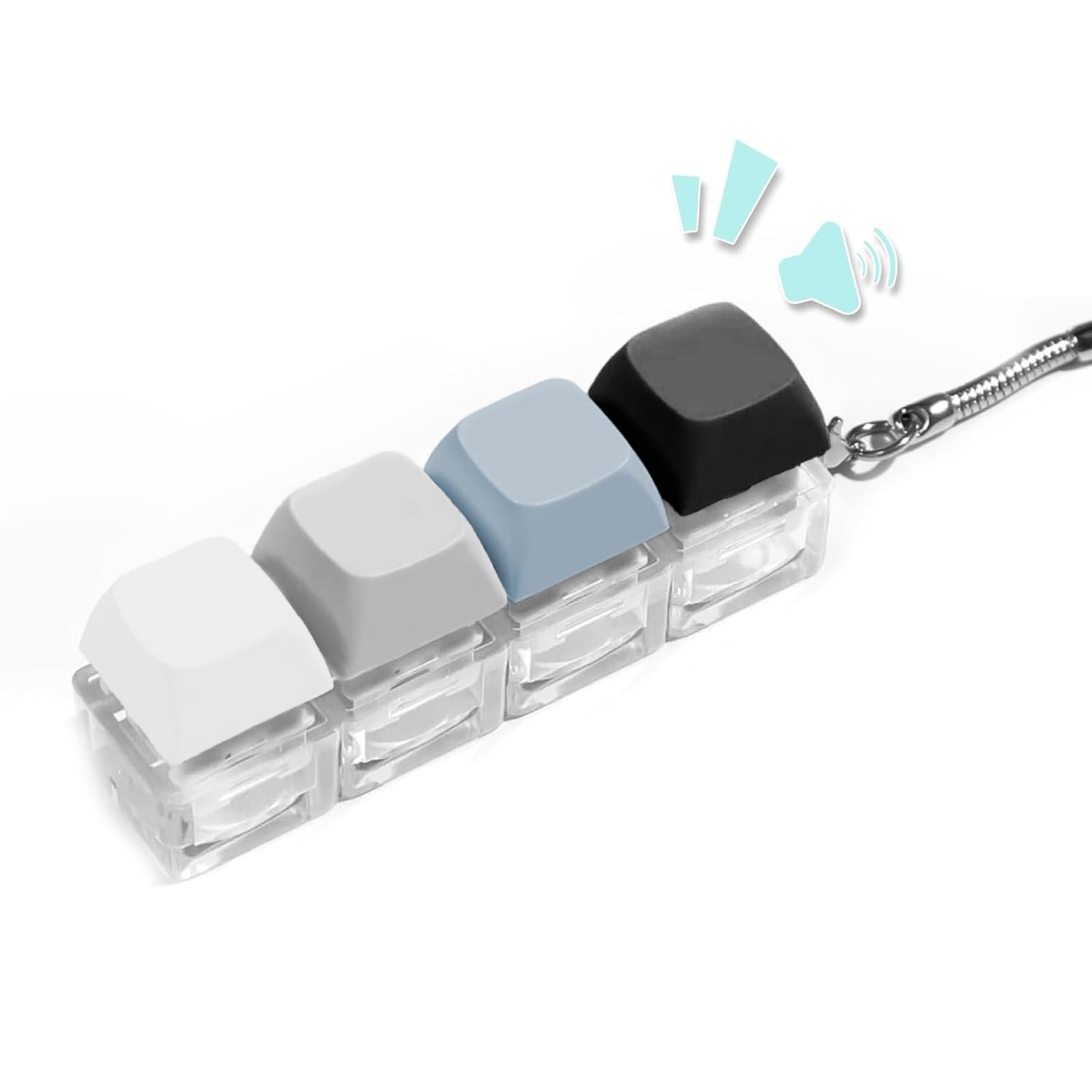 2 Stück Tastatur Fidget Spielzeug, Dekompression Tastatur Fidget Clicker, Vier Tasten 2 Stück Tastatur Fidget Spielzeug, Dekompression Tastatur Fidget Clicker, Vier Tasten