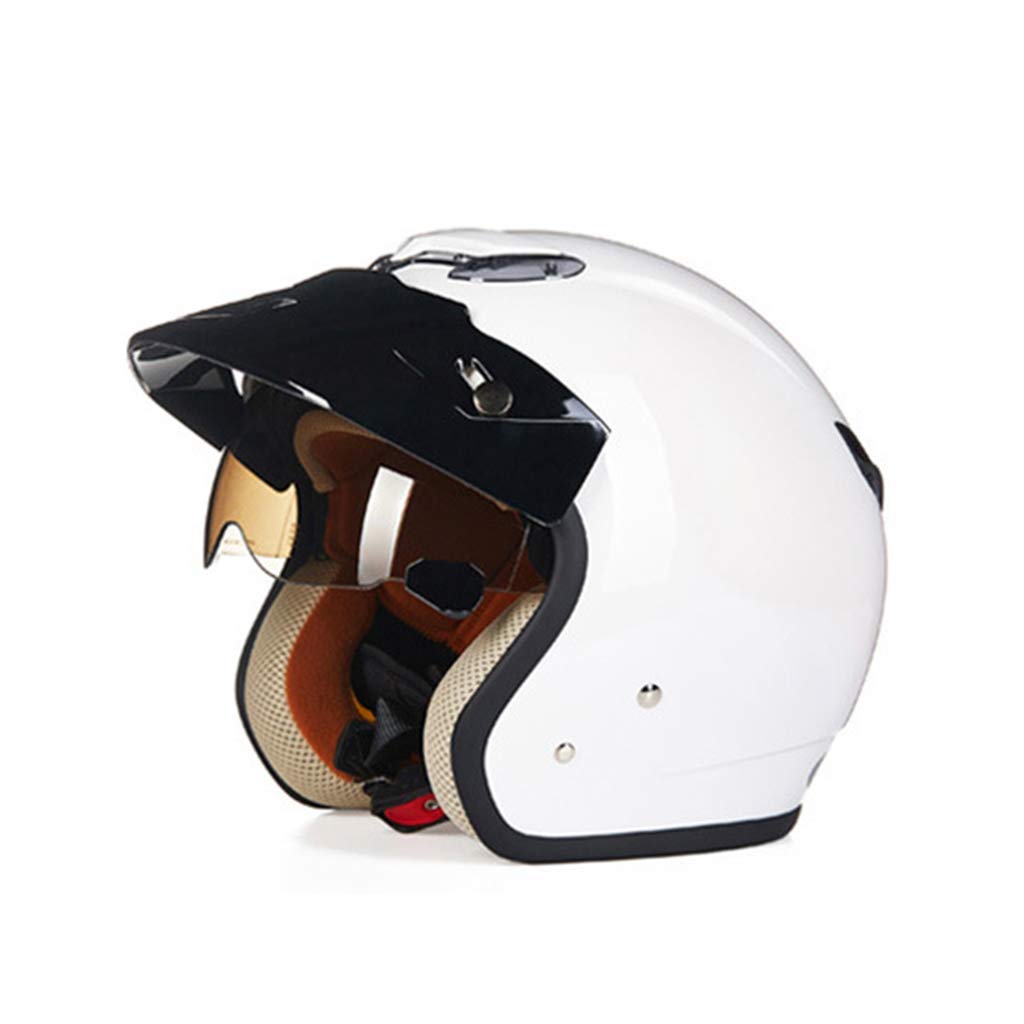 Zomer Jet-stijl Helm Motorfiets Retro Halve Helm Open Face Harley Cap Crash Helm - Jeugd Volwassen Mannen & Vrouwen Cruiser Scooter Biker Helmen DOT Approved (54-62cm