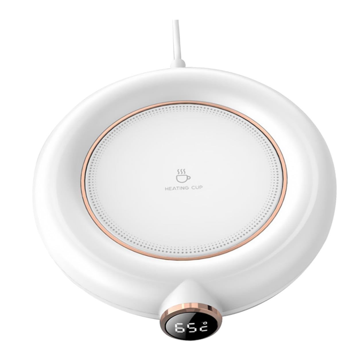 Calentador de Tazas USB Blanco de Plástico Temperatura