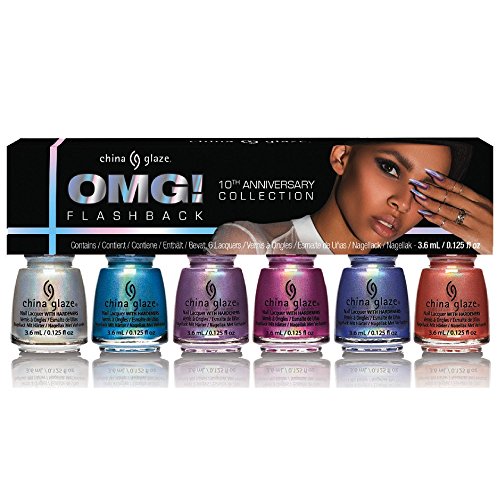 China Glaze Nail Lacquer OMG! FLASHBACK Collection Mini Kit 6pcs
