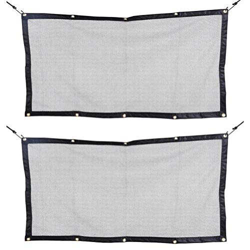VICASKY 2Pcs Cão Carro Net Barreira Pet Automotivo Crianças Cão Barreira Barreira Net de Volta Assen