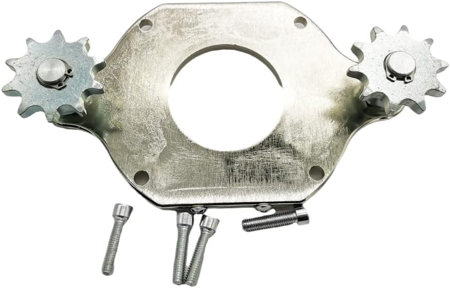 Replacement Gear Bracket Board Sprocket Wheel,Heavy Duty Iron Gear Braket Board for Imeshbean Sliding Gate Opener