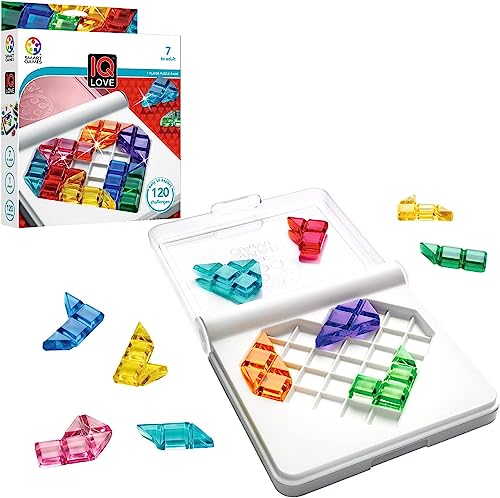 Smart Games - Iq Love, Puzzle Game With 120 Challenges, 2 Playing Modes, 7+ Years #TOP1