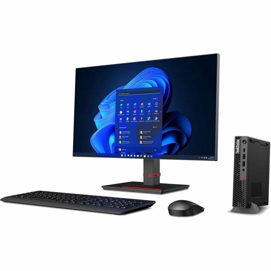 Image of Lenovo ThinkStation P3 Gen 2 30K50057US Workstation - 1 x Intel Core Ultra 7 265-16 GB - 512 GB SSD - Tiny - Black