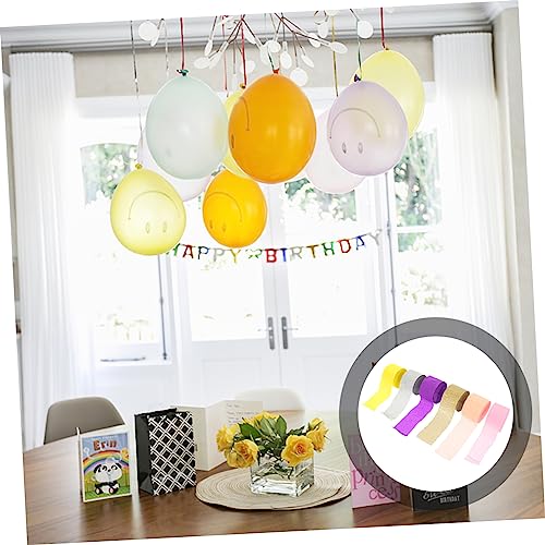 Gadpiparty 24 Rolos De Fitas Decorativas De Papel Crepom Para Presentes Franjas Festa De Casamento S