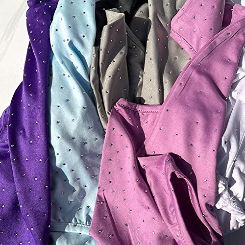 Balaclava Shiesty Ski Mask For Women Summer Bling Sequins Face Mask Cooling Neck Gaiter For Motorcycle Cycling Black #TOP6