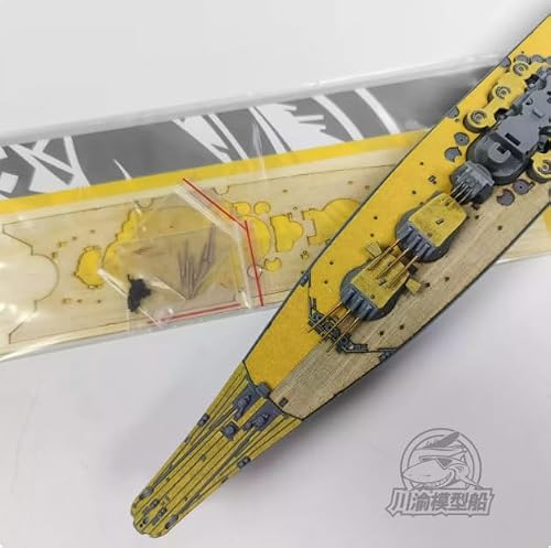 MRY-SFW CY700118 1/700 Model pancernika Musashi z drewnianym pokładem i metalowymi działami głównymi i dodatkowymi
