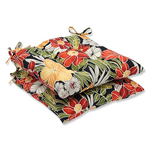 Pillow Perfect 571836 Tropic Floral Indoor/Outdoor Chair Seat Cushion thumb #1