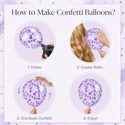 Image of Balloon Column Kit Set of 2 With Balloons Included - with Base, and Pole,Balloon Tower Backdrop Decoration for Wedding, Baby Shower, Birthday Party, or Bachelorette Parties (Enigmatic Purple)