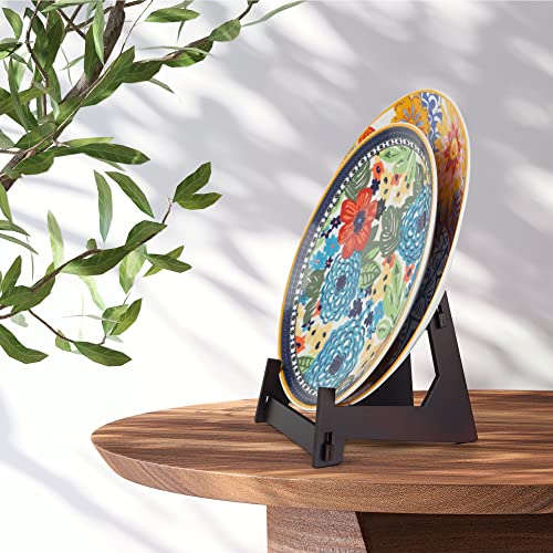 Coloofo 2 Pack 6 Inch Plate Stand, Wooden Display Stand Plate Stands For Display Decorative Picture Frame Stand, Easel Display Stand,Book Display Stand, Plate Holder Display Stand #TOP6