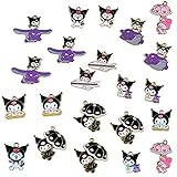 GTONEE 40pcs Cute Anime Cartoon Devil Kawaii Animal Charms Pendants for Bracelet Wristband Necklace Earring Jewelry Making DIY Crafts, 8 Styles