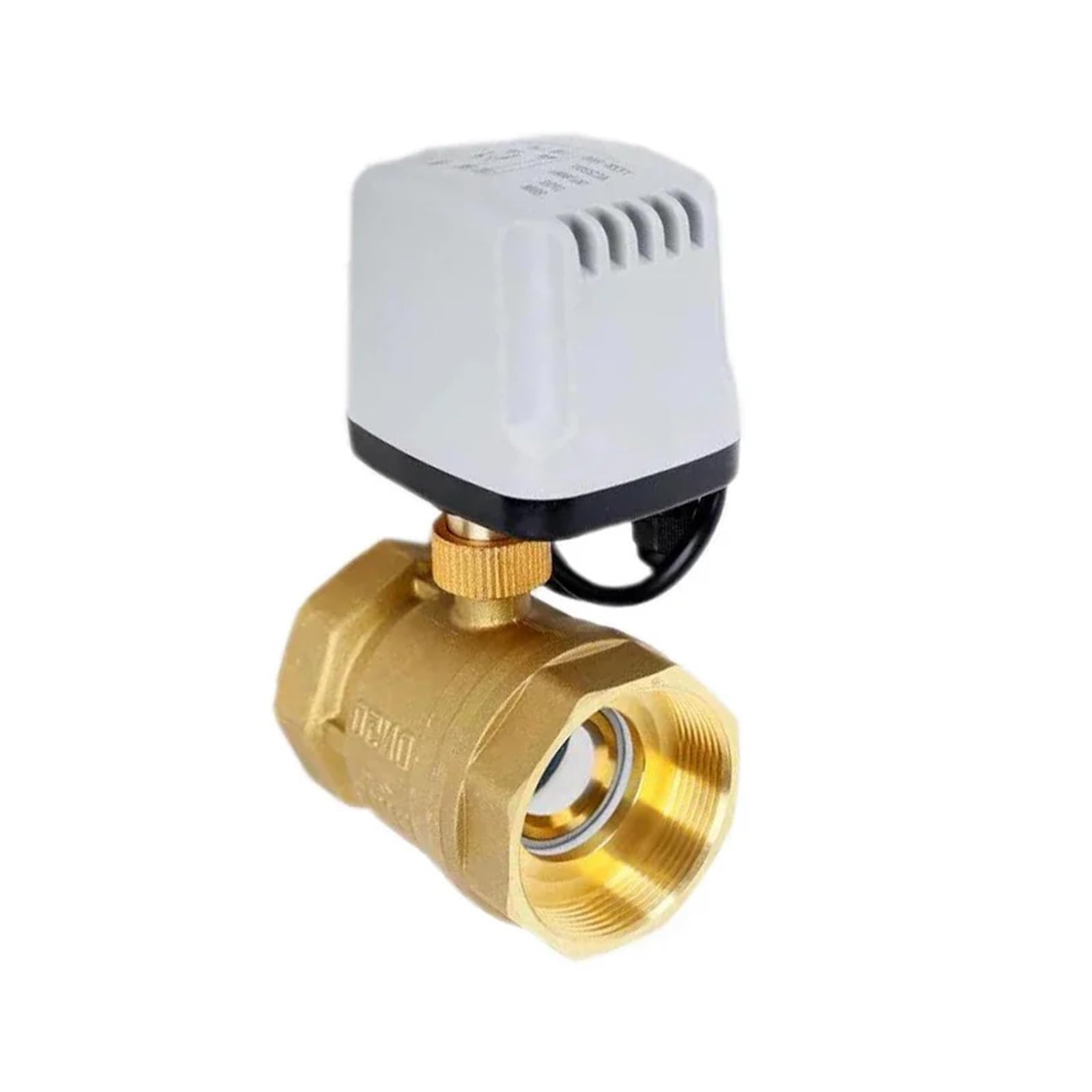 Llave de paso agua Válvula De Bola Motorizada Impermeable IP65 1/2", 3/4" Y 1", Latón, Normalmente Cerrada(1/2",220VAC_NORMALLY CLOSED)