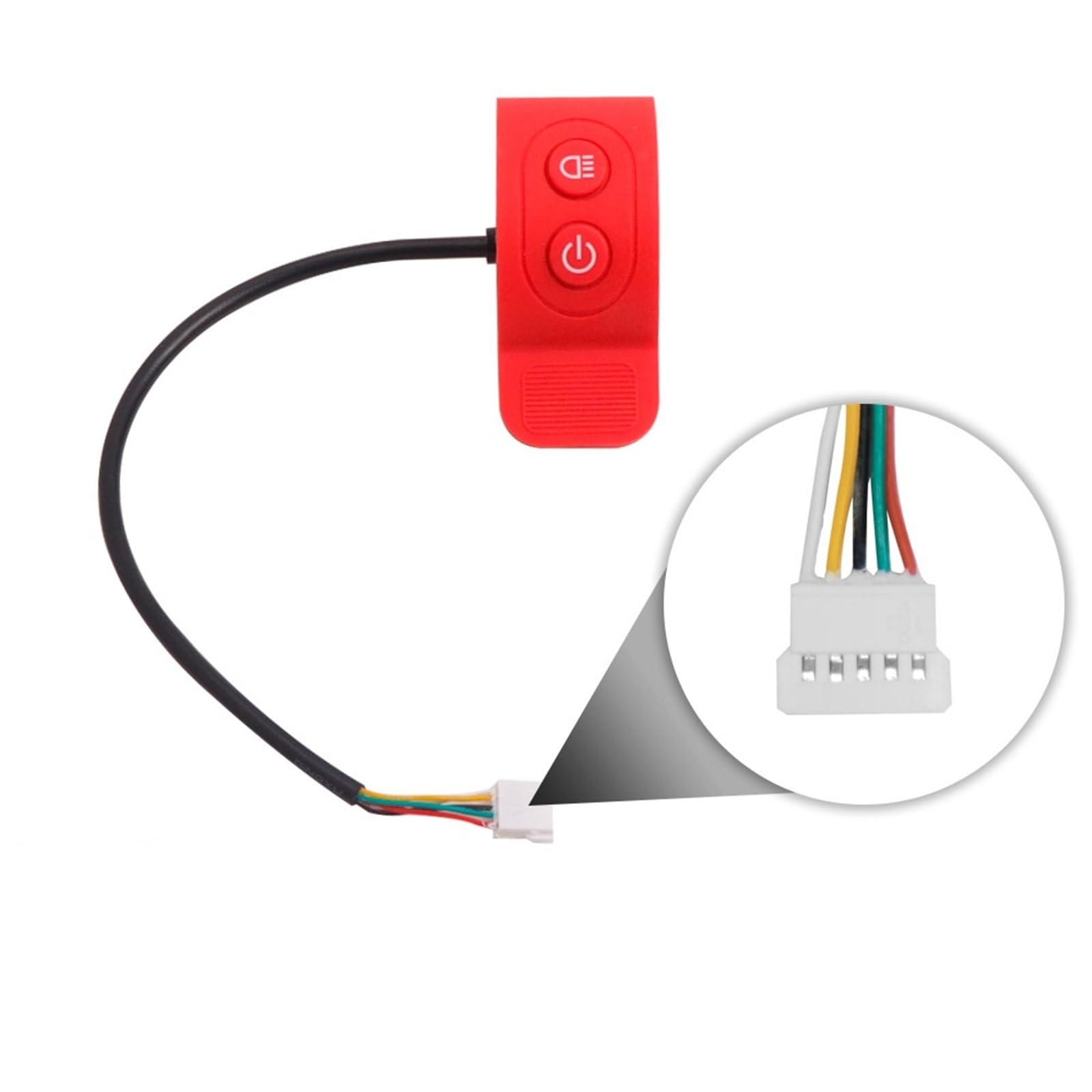 Acceleratore for Scooter Elettrico Compatibile for HX X6 X7 X8 Trigger Accelerator Dito Pollice Interruttore di Controllo della velocità dell'acceleratore Accessori for Bici elettriche(Red)