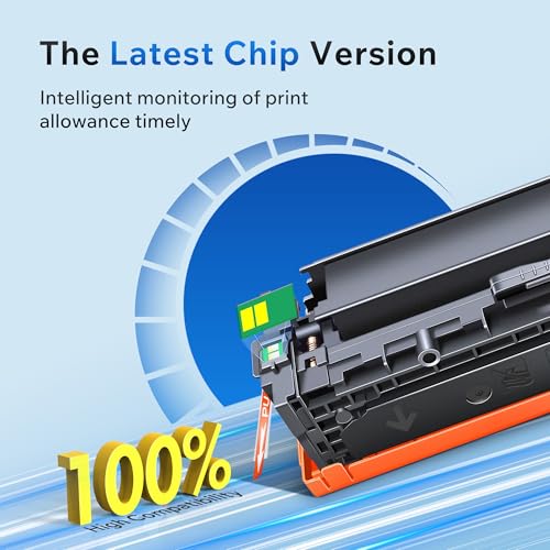 Image of 218X 218A Toner (with Chip) Compatible for HP 218X 218 Toner Cartridges 4 Pack for Hp Color LaserJet Pro MFP 3301fdw 3301sdw 3301cdw 3201dw Printer Ink Set W2180X (BCMY) | 218X 218 Toner